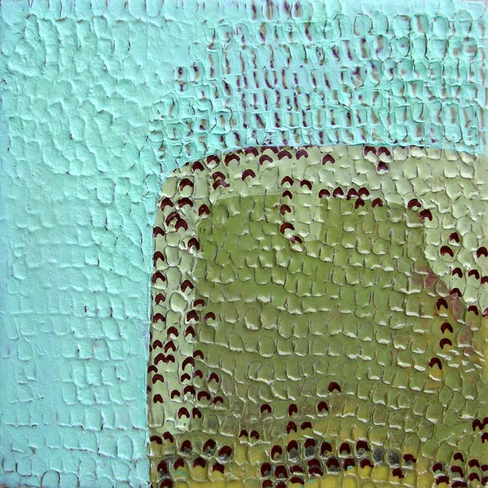Untitled, wax and oil, 2007, 12 inches x 12 inches